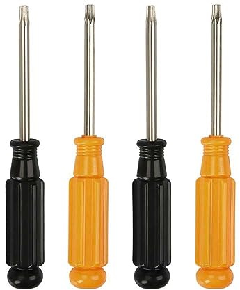 4 Stück Torx-Schraubendreher mit Loch, T15 T20 T25 T30 Sechs Lobe Torx Kopf Manipulationssicher Sicherheitsschraube Bolzen Loch Schraubendreher