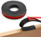 Hoypeyfiy 5 Meter U-Form Selbstklebend Möbelkantenband Flexible TPE Faltbarer Kantenschutz für Schrankkanten, Abschlussleiste, Deckenkanten, Arbeitsplatten (20mm schwarz)