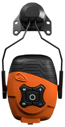 ISOtunes LINK 2.0 Sicherheitshelm-Halterung, Bluetooth-Ohrenschützer, Gehörschutz, 21 NRR, OSHA-konformer Gehörschutz, IT-70, Orange
