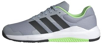 adidas Herren Dropset Base Training Shoes, Halo Silver/Lime Burst/Core Black, 45 1/3 EU