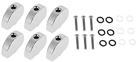 SPYMINNPOO 6PCs Long -lasting Light Metal Tuner -machine Head Semi circuit Buttons for e Guitar Bass