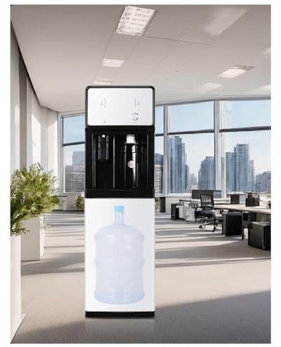 Distributore Acqua fredda a Colonnina, Dispenser per Refrigeratore d'Acqua Calda E Fredda 3 in 1, Erogatore Acqua Fredda per Casa, Ufficio, caffè, Bar, Dormitorio(Bottom Loading)