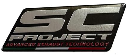 Adesivo per tubo di scarico resistente alle alte temperature per motociclette, logo in lega di alluminio modificato, decalcomania decorativa(NERO)