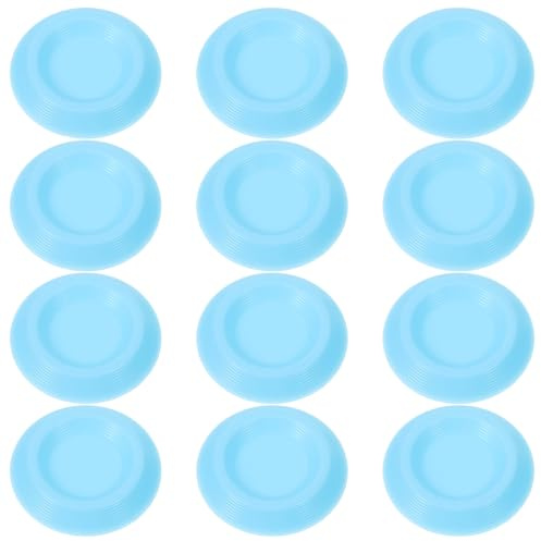 GARVALON 12 Comederos para Cucarachas Dubia Pequeños de Plástico Azul, Cuencos Redondos para Alimentación de Insectos y Reptiles en Terrarios, Suministros para Mascotas de Animales