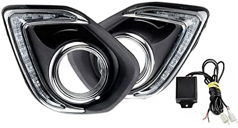 FDRJYO luces de circulación diurna Para Mitsubishi ASX 2013 2014 2015, luces de circulación diurna para coche, luz diurna, resistente al agua, faro antiniebla