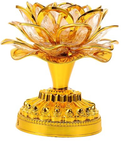 OSALADI 3 Stk Lotuslampe Led-lampe Nachtlampe Buddhistische Gebetslampe Buddha Lampengebet Led Lichter Lotus-nachtlampe Lotus-tischlampe Desktop-licht Modellieren Plastik