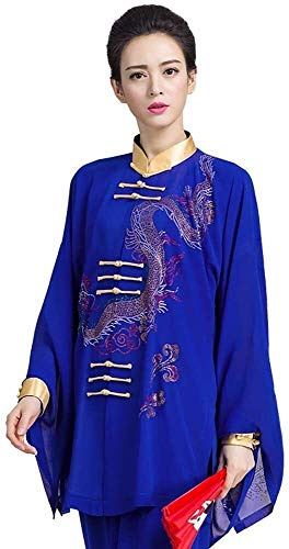 TaiChi Uniform,Tai Chi Clothing, Women's Tai Chi Uniform Clothing, 3 Pieces Qi Gong Martial Arts Suits Breathable Wing Chun Shaolin Kung Fu Taekwondo Training Cloths Apparel(#2_M)