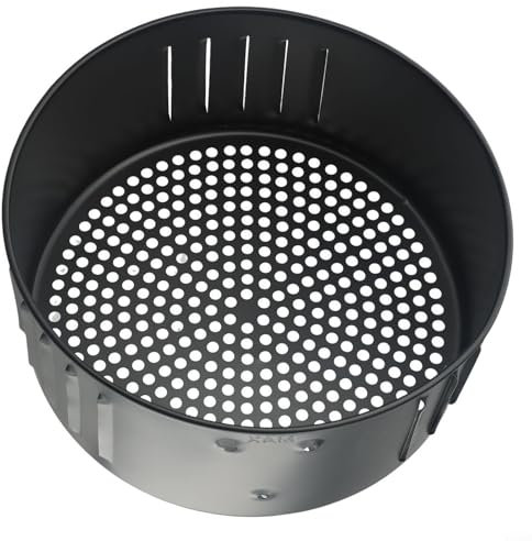 ComfyHarbor Cestello per friggitrice ad aria in ghisa con rivestimento antiaderente, capacità 2,6 l, 3,5 l, lavabile in lavastoviglie, design compatto, massimizza la versatilità di cottura per tutti i