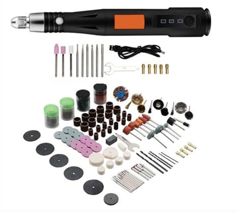 15000 RPM Handhållen USB Mini elektrisk grinder Borr Graveringspenna Polermaskin med roterande verktygstillbehör gör-det-själv-set Enkel att använda(Type 3)