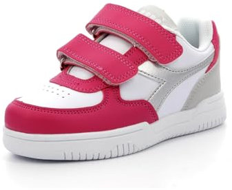 Diadora Raptor Low Ps, Scarpe da ginnastica, Unisex - Bambini e ragazzi, Rosa Pink Yarrow Silver, 28 EU