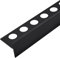 Balneo Edelstahl Gefälleprofil Keil-Profil Duschleiste Edelstahl zuschneidbar für die Duschkabine, rechtsversion 120 cm schwarz, Kantenhöhe 12-30 mm Gefällekeil