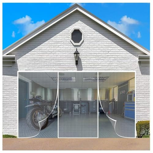 Magnetic Fly Screen Door Insect Protection 225x240cm Magnetic Fly Curtain Fly Screen Window Roller Blind Easy Adhesive Installation for Balcony Door Patio Door White