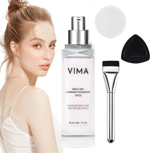 Vima Changing Foundation, Vima Cosmetics, Vima Color Changing Foundation für ältere Frauen, Vima Magic Skin Changing Foundation, Makeup Vima Changing Foundation für alle Hauttypen (1pcs)