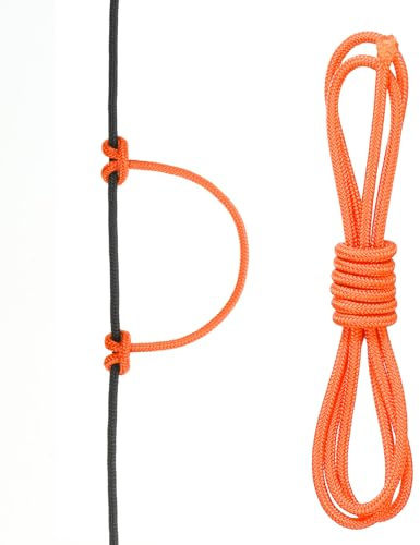 PATIKIL Arco D Loop Cuerda 2 FT, Material de Liberación de Cuerda D Loop para Arco Compuesto, Nock de Alambre, Anillo de Hebilla para Cuerda de Arco, Naranja