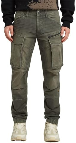 G-STAR Rovic Zip 3D Regular Tapered Pants, Pantaloni, Uomo, Grigio (Vintage Dust Asfalt D02190-E172-H514), 32W / 30L