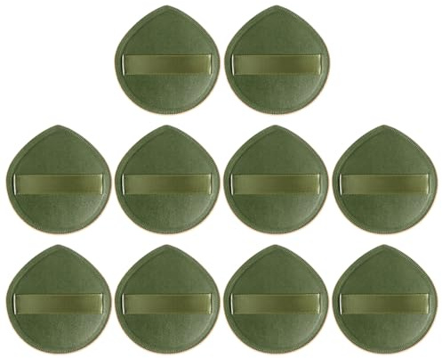 10 Morceaux De Bouffée D'Éponge D'Eau, Outils De Beauté, Bouffée De Poudre Sèche Et Humide, Adaptée Au Fond De Teint Liquide Et Au Coussin D'Air.