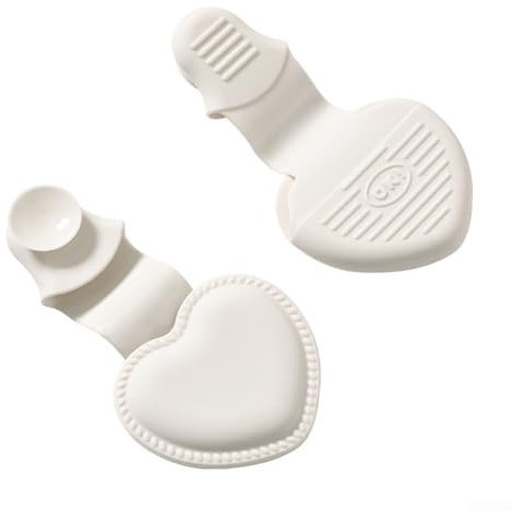 Kitchen Essential - 2 paia di guanti da forno in silicone con isolamento termico e impugnatura antiscivolo, colore: bianco