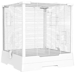 Fågelbur Lyxvilla Stor Fågelbur Papegojbur Fyrkantig Aluminium Kolumnbur Husdjursprodukter