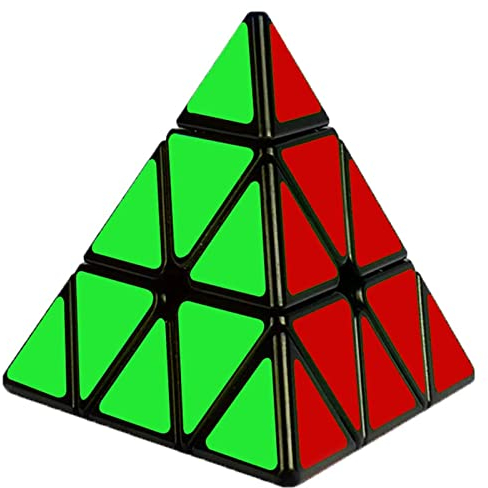 Cooja Pyramid Cube Triangolo Magico, 3x3x3 Speed Cube Brain Puzzle Cubo Gioco Intelligente
