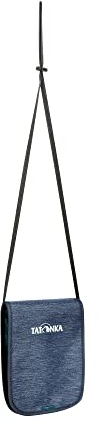 Tatonka Brustbeutel Hang Loose - Geldbeutel zum Umhängen mit DREI Reißverschlussfächern, Steckfächer für Kreditkarten und Sichtfenster - Passend für EU Reisepässe - 14 x 19 x 1 cm - Navy