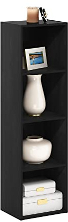 Furinno Pasir Libreria a 4 ripiani aperti, Legno Nero