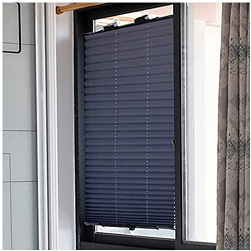 Xrdbfd Rollo Mit Saugnapf, Sonnenschutz Verdunkelungsrollo, Plissee-Rollo, Sonnenschutz Rollo, Dachfenster Thermo Rollo, 65x140/70x140cm Temporäre Jalousien, Ohne Bohren,46x120cm/18 * 47in