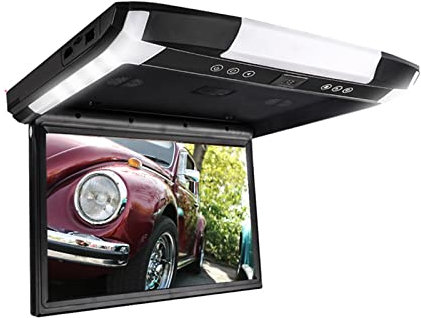 Lecteur DVD portable Moniteur de voiture 1080P 10.1/12.1 pouces rabattable TFT LCD moniteurs de montage sur le toit de l'automobile avec lecteur MP5 USB TF moniteur de plafond de voiture pour la voitu