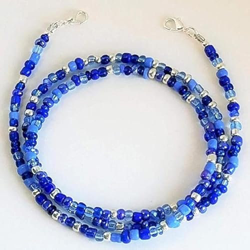 SOREZE Cadenas para Gafas con Cuentas de Cristal, Collar de Cadena para Gafas, cordón para máscara, Correa para Gafas de Sol, Soporte para joyería, Cordones, Correa antipérdida