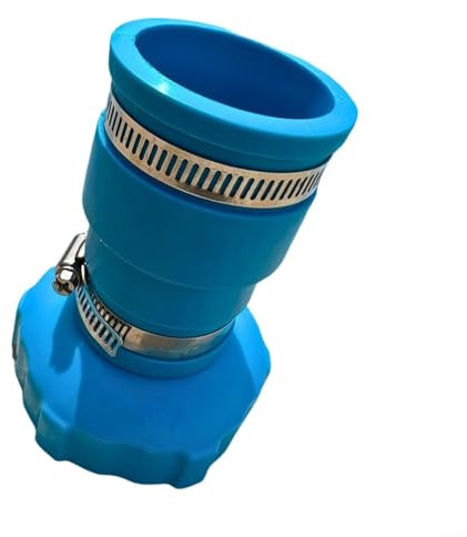 BlissfulAbode Pool-Staubsaugerschlauch-Adapter, Ersatzanschluss für Intex Schwimmbäder mit blauer Basis, 3,2 cm auf 3,8 cm Gummikupplung (1 Stück)