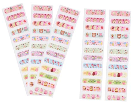 CALLARON 50piezas Curita para Vendajes Bonitos y Transpirables para Acampar Primeros Auxilios Heridas Pequeñas y Raspaduras