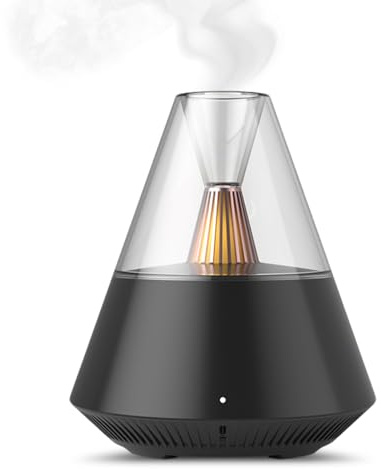 Diffuseur D'huile Essentielle Electrique Diffuseur Huiles Essentielles Ultrasonique - Aromathérapie Diffuseur Silent 25dB avec LED, Télécommande - Auto-Arrêt - pour Bureau, Salon, Chambre