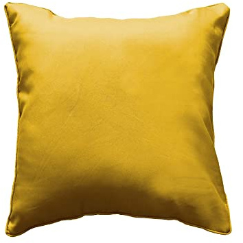 Douceur d'Intérieur, Coussin (40 x 40 cm) Essentiel Miel, Polyester Uni