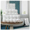 FAIRWAYUK Juego de Toallas de 8 Piezas para baño, Ultra Suaves, absorbentes, 100% algodón Egipcio, 4 Caras, 2 Toallas de Mano, 2 Toallas de baño, Color Blanco