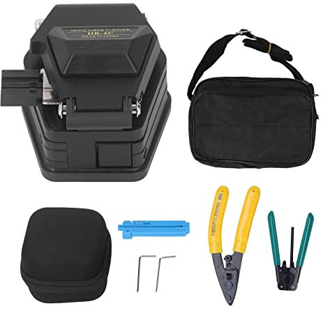 Glomora Silikonentferner Silikon Fugenwerkzeug, Glasfaser Abzweigkabel, Glasfaser Abisolierer, FTTH Glasfaser Werkzeugset, Tasche, Kaltverbindung, Montage, Terminierung, Industriezubehör