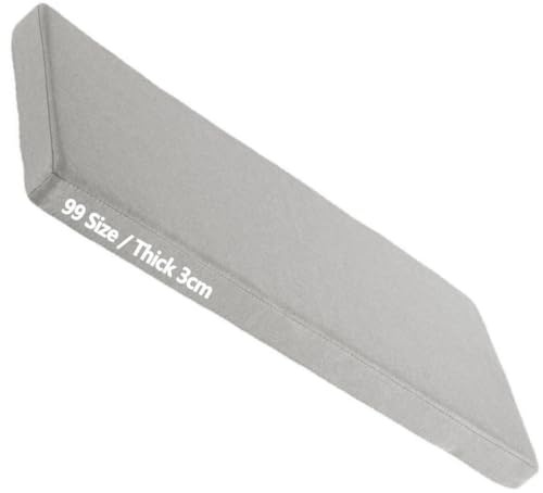 Sitzkissen Bank 150x40 100x40 80x40 160x40 120x40 200x40 Bankkissen, Gartenbank Kissen Bankauflage, Stuhlkissen 40x40 45x45 50x50, Sitzauflage Sitzpolster Bank für Innen outdoor, Fenster(Light Gray 8o