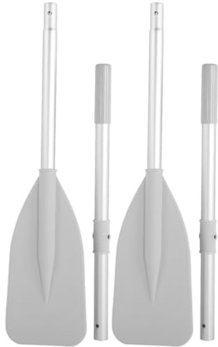 Yosoo Health Gear Set di Palette per Gommoni, 2 Pz in Lega di Alluminio, Remi in Gommone, Padelle per Kayak, Barca Gonfiabile, Barca da Paddle, Rmi con 2 Pz Asta Ad Alta Durezza, Pagaia per Sport