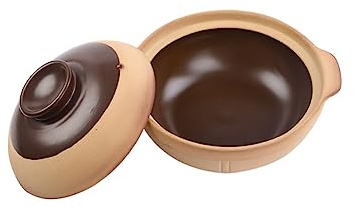 CLISPEED Olla de para Estofado Multifuncional Cazuela Doméstica para Sopa con Superficie Lisa y Alta Retención de Calor para Cocina Vitrocerámica y Uso Diario