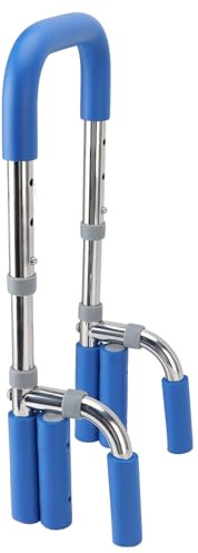 Aramox Barra de Seguridad Antideslizante para Bañera, Soporte de Barandilla Ajustable para Personas Mayores, Acero Inoxidable 304 para Discapacitados