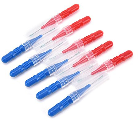 Bürsten für die Zahnzwischenräume (50 Stück) von River Lake, Zahnstocher, Zahnseide, Dental-Hygiene-Bürsten, Werkzeug zur Zahnreinigung