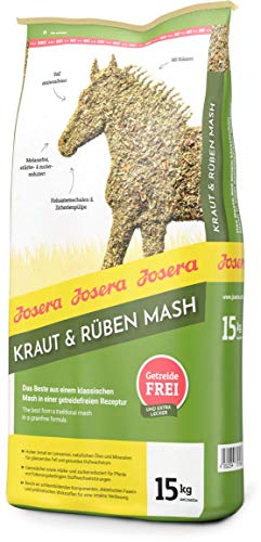 JOSERA Kraut & Rüben Mash (1 x 15 kg) | Premium Pferdefutter mit getreidefreier Rezeptur | hoher Leinsamenanteil | stärke- und zuckerreduziert | 1er Pack