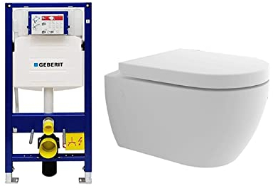 Dusch WC | Hänge WC Komplettset | Toilette mit Armatur integriert | WC mit Bidet Funktion | Taharet WC mit Nano Beschichtung