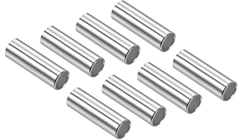 PATIKIL Inline ASSE Cuscinetto Spaziatori, 8pz Pattini velocità Spaziatore Ferramenta Alluminio per 6mm ASSE Rullo, Argento