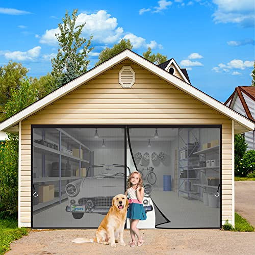 Mosquitera Magnética Cifrado 295 x 270 cm Magnético Anti-Mosquitos Cortina De Puerta Puerta De Pantalla Magnética Verano Hogar Anti-Mosca Mudo Pantalla Negro