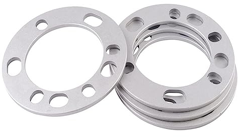 Auto Rad Dünne Abstandshalter,Asudaro 4 Stück 10 Mm Metall Hubzentrische Spurver Rad Breiterungen Passend Für 5 X 135/5 X 139,7/6 X 135/6 X 139,7 Schraubenmuster Für 5/6 Loch-Räder/Felgen
