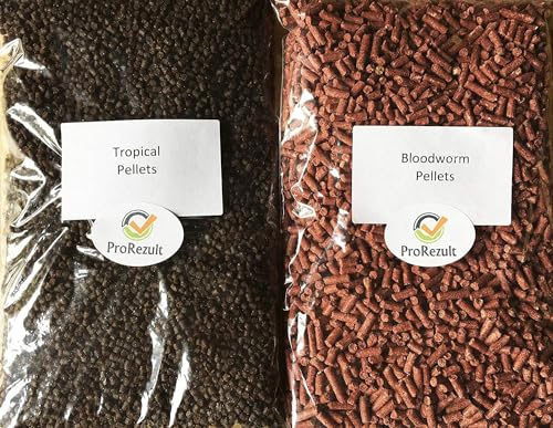 500g Tropical Fish Food Bloodworm Sticks and Catfish Pellets Twin Pack Treat (500g Twin Pack)