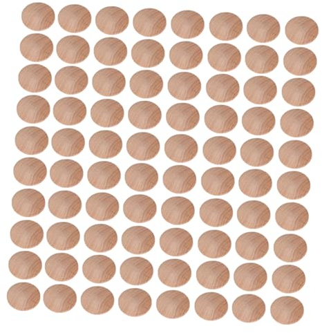 Veemoon 80stücke Teiliges Holz Treppenstufen Schraubenloch Abdeckkappen Möbel Knopfdeckel Tapered Stopfen Für Handwerk Möbel Und Holzarbeiten Langlebig Sicheres Einpassen