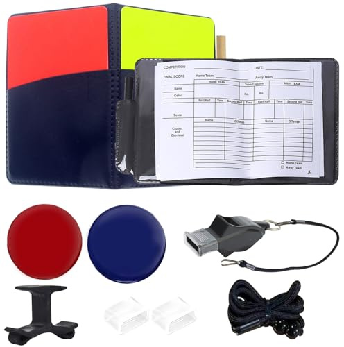 SZSMW Silbato Arbitro Profesional - Tarjetas Arbitro Futbol - áRbitro Silbato - Adecuado para Competiciones Deportivas Escolares, Entrenamiento Deportivo Infantil, áRbitros, Entrenadores