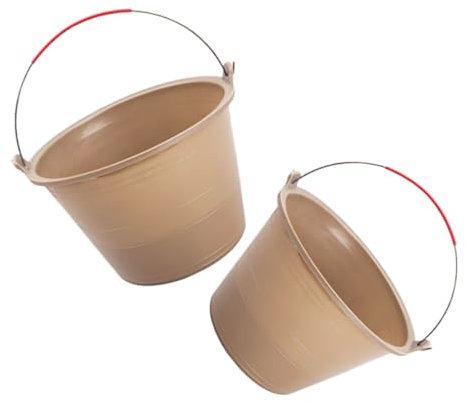 jojofuny 2pezzi Cement Bucket Heavy Duty Mixing Buckets for Builders Construction Pot for Cement and Mud Storage