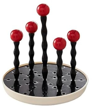 Aomhrek Scola Bottiglie da Lavandino, Scola Borracce, Scolabottiglie, Scolabottiglie per Borracce, Scolapiatti con Vassoio Antigoccia Nero