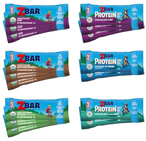Zbar + Zbar Protein Variety Pack - Soft-Baked Energy and Protein Snack Bars with Organic Oats - 6 Flavors - Granola Bars - Snacks for Kids (16 Pack)